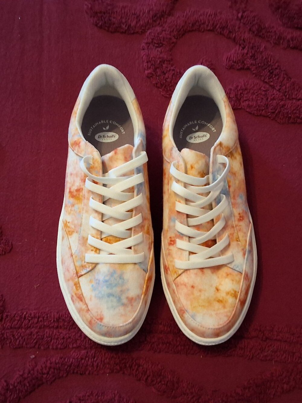 NWOB Dr. Scholl’s Wink Lace Tie Dye Sneakers sz 8.5